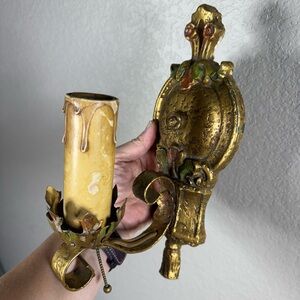 Antique Brass Wall Sconce‎
